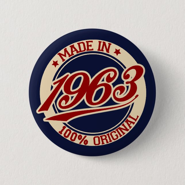 Made in 1963 button (Vorderseite)