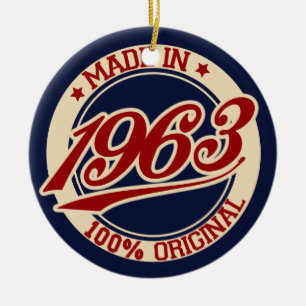 Made in 1963 keramik ornament