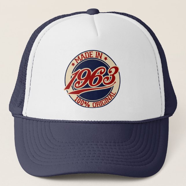 Made in 1963 truckerkappe (Vorderseite)