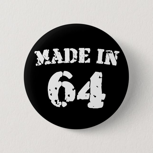 Made in 1964 button (Vorderseite)