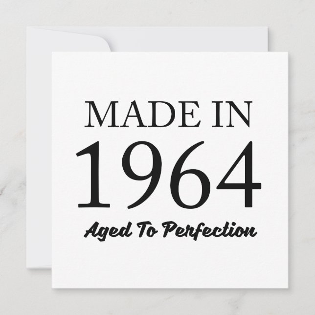 Made in 1964 karte (Vorderseite)