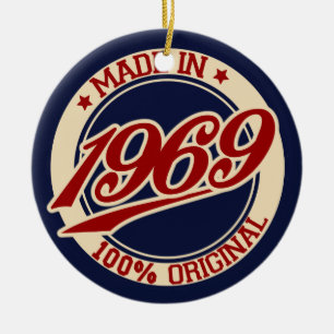 Made in 1969 keramik ornament