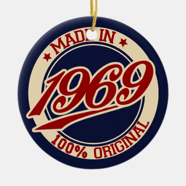 Made in 1969 keramik ornament (Vorne)