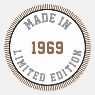 Made in 1969 runder aufkleber