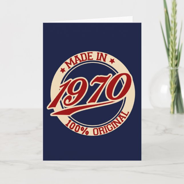 Made In 1970 Karte (Vorderseite)