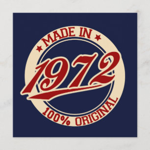 Made in 1972 karte