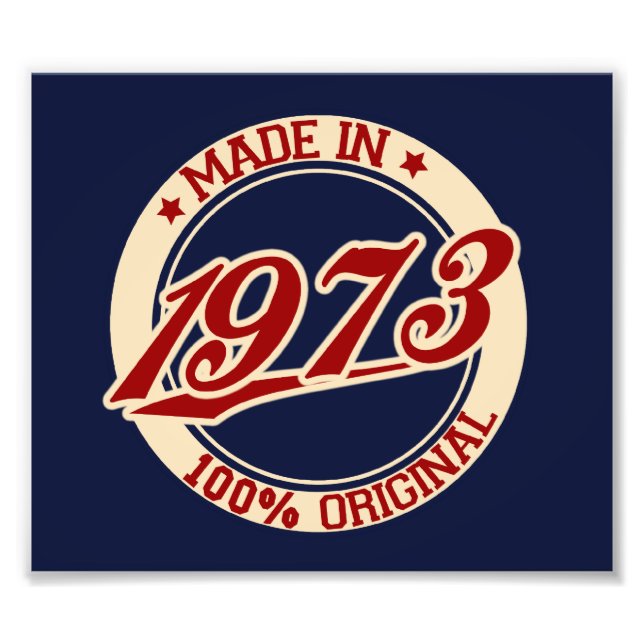 Made in 1973 fotodruck (Vorne)