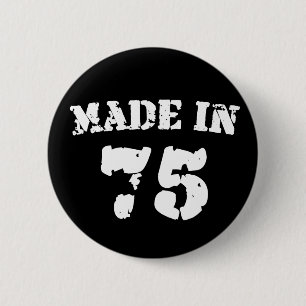 Made in 1975 button
