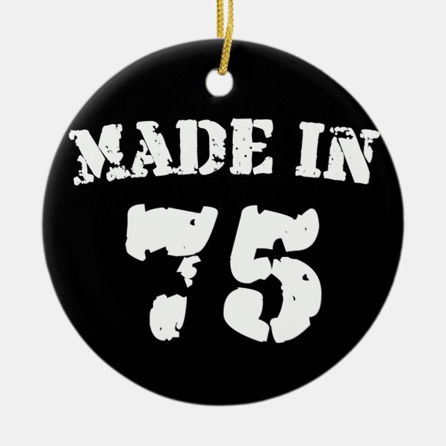 Made in 1975 keramikornament (Vorne)
