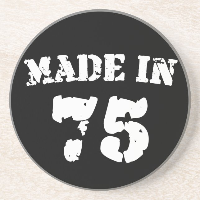 Made in 1975 sandstein untersetzer (Vorne)
