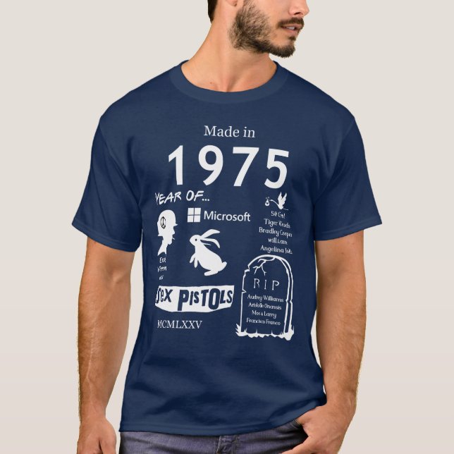 Made in 1975 TShirt (Vorderseite)