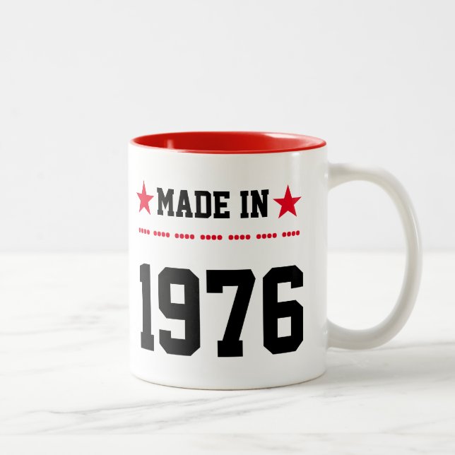 Made in 1976 zweifarbige tasse (Rechts)