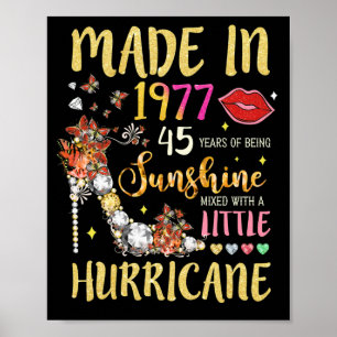 Made In 1977 45 Years Of Being Sunshine Mixed Poster