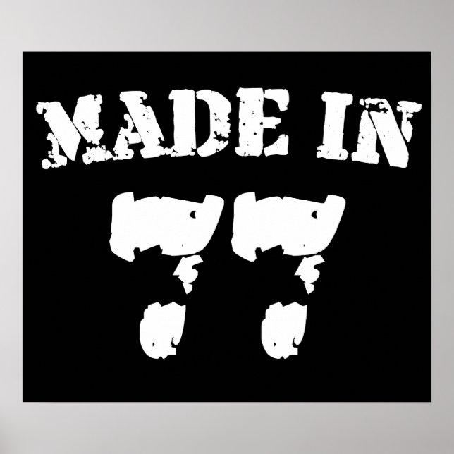 Made in 1977 poster (Vorne)