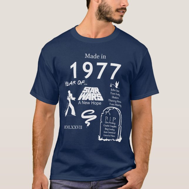 Made in 1977 TShirt (Vorderseite)