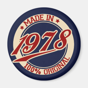 Made in 1978 magnet