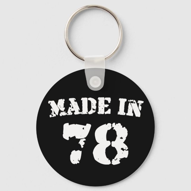Made in 1978 schlüsselanhänger (Vorderseite)
