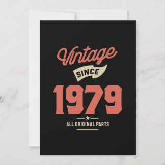 Made in 1979 Geburtstagsgeschenk Einladung