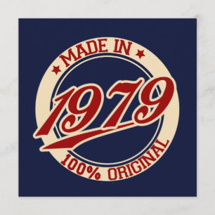 Made in 1979 karte