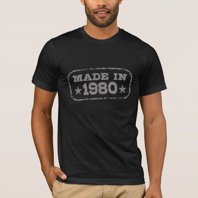 Made in 1980 T-Shirt (Vorderseite)