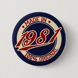 Made in 1981 button
