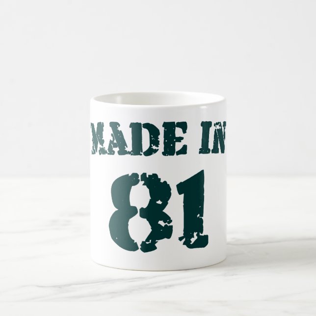Made in 1981 tasse (Mittel)