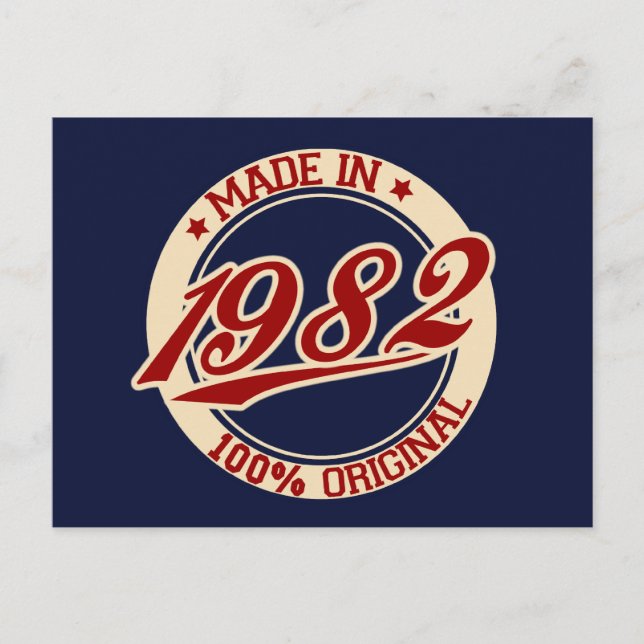 Made in 1982 postkarte (Vorderseite)