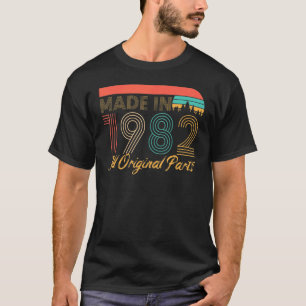 Made in 1982 Vintag 1982 40 th Birthday Original P T-Shirt