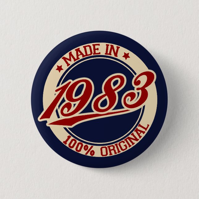 Made in 1983 button (Vorderseite)