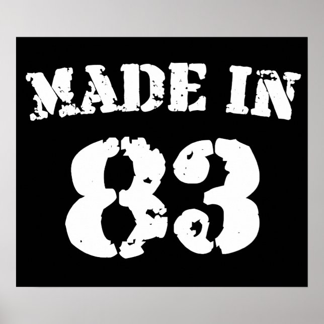 Made in 1983 poster (Vorne)