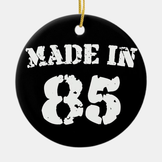 Made in 1985 keramikornament (Vorne)