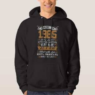 Made in 1985 Living Legend Rare Wild 37. Birthda Hoodie