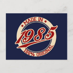 Made in 1985 postkarte