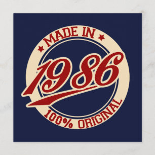 Made in 1986 karte