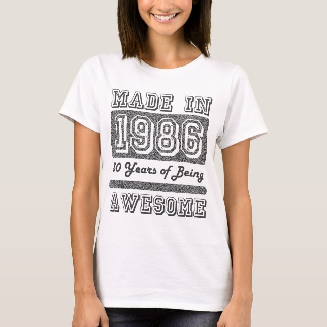 Made in 1986 T-Shirt (Vorderseite)