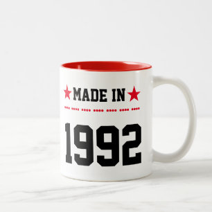 Made in 1992 zweifarbige tasse