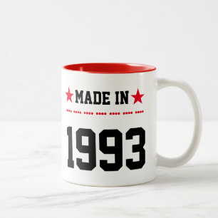 Made in 1993 zweifarbige tasse