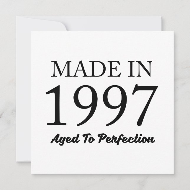 Made in 1997 karte (Vorderseite)