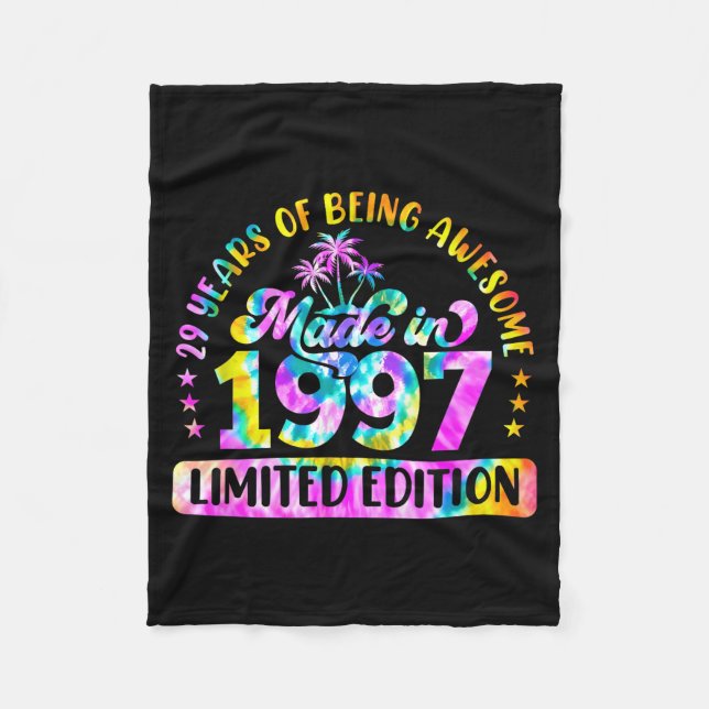 Made In 1997 Limited Edition 29 Birthday 29 Year O Fleecedecke (Vorderseite)