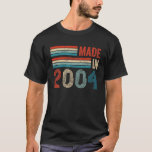 Made In 2004 18Th Year Old Birthday Ohrs Vintage T-Shirt<br><div class="desc">Made In 2004 18th Year Old Birthday Ohrs Vintage</div>