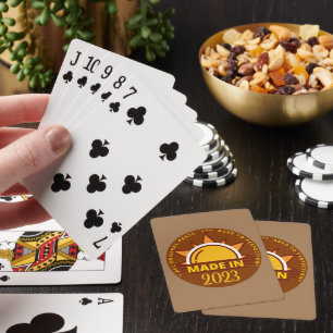 MADE IN 2023 lustiges Geburtstagsgeschenk Spielkarten