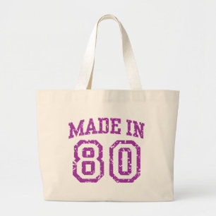 Made in 80 jumbo stoffbeutel