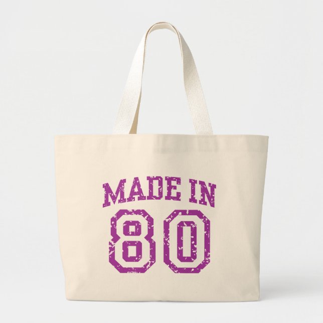 Made in 80 jumbo stoffbeutel (Vorne)