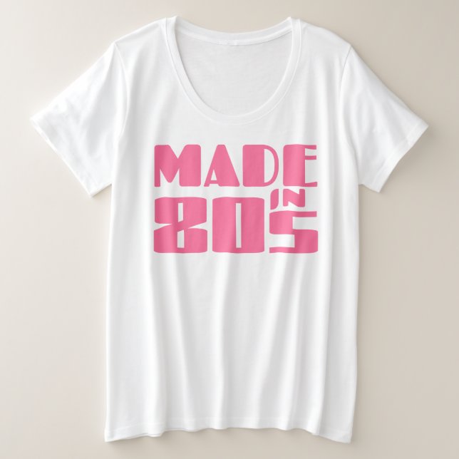 Made in 80er große größe T-Shirt (Design vorne)