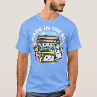 Made in 80er Niedlich Kawaii Art T-Shirt