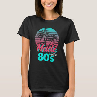 Made in 80er Vaporwave Sunset Retro Party Costu T-Shirt