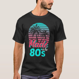 Made in 80er Vaporwave Sunset Retro Party Costu T-Shirt