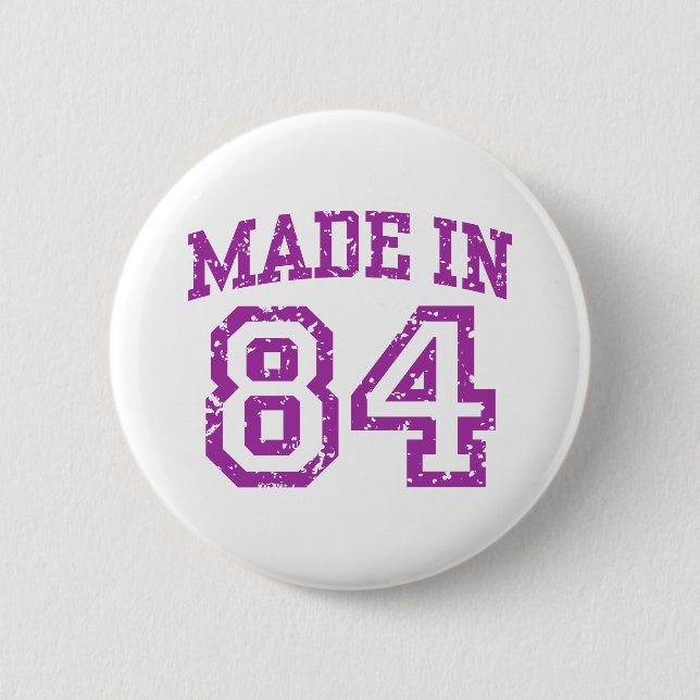 Made in 84 button (Vorderseite)