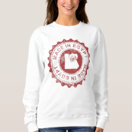 Made in Ägypten Briefmarke mit Karte م ص ر Sweatshirt