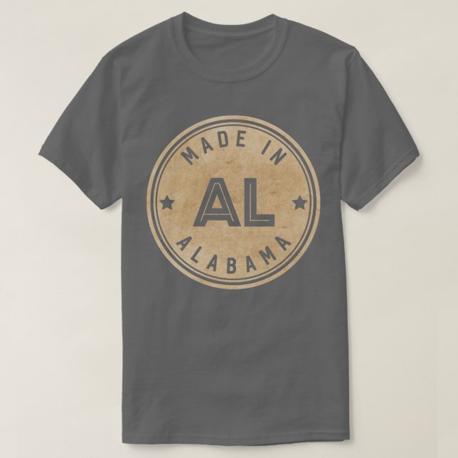 Made in Alabama AL Staat USA TShirt (Design vorne)
